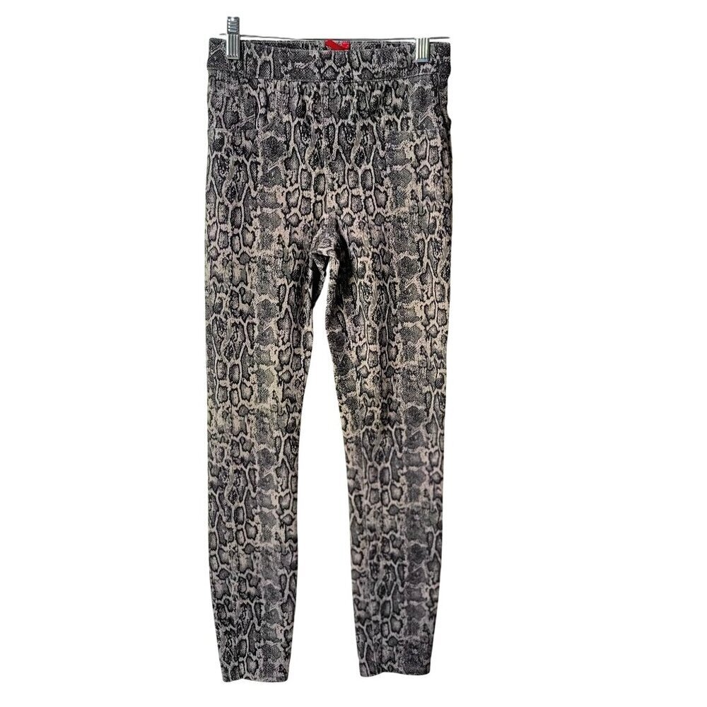 Spanx Jean-Ish Ankle Leggings Women's SkinnyHigh-Rise Snakeskin Print Stretch-XS - Picture 6 of 10